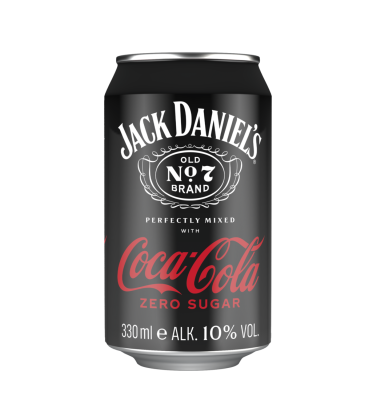 Jack Daniel's & Coca-Cola Zero Sugar - 0,33l Dose