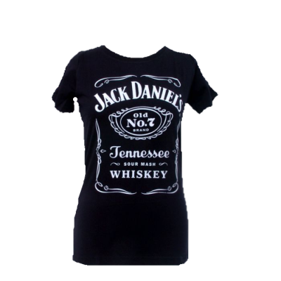 JACK DANIEL'S Damen T-Shirt "Label" schwarz